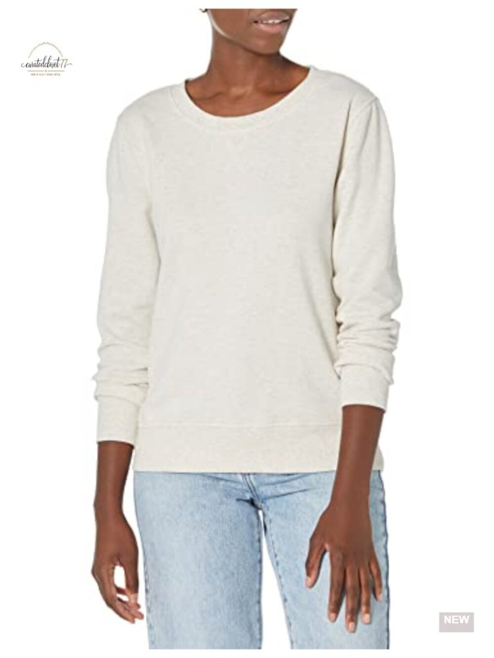 Women's Fleece Crewneck Long Sleeve Pullover Sweatshirt